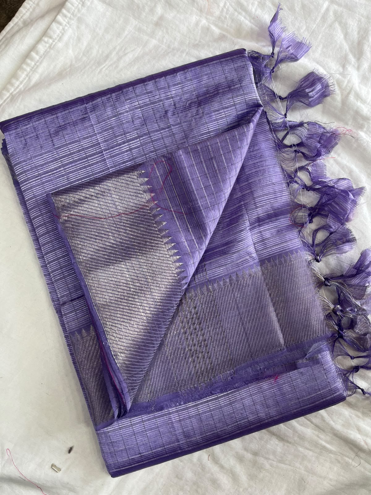 Mangalagiri handloom pattu by cotton silk saree